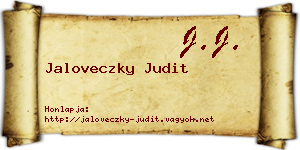 Jaloveczky Judit névjegykártya